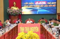 Phó Thủ tướng Vũ Đức Đam chủ trì hội nghị giao ban tại điểm cầu tỉnh Thái Nguyên.