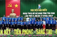 Ban chấp hành Tỉnh đoàn Trà Vinh khoá mới ra mắt tại đại hội.