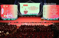 [Ảnh] Tổng Bí thư Nguyễn Phú Trọng dự Lễ kỷ niệm 75 năm Công an nhân dân thực hiện Sáu điều Bác Hồ dạy