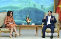 Thủ tướng Phạm Minh Chính tiếp Giám đốc WB tại Việt Nam Carolyn Turk.