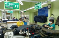 Sản xuất hàng dệt may xuất khẩu tại Tổng công ty cổ phần Dệt may Nam Ðịnh. 