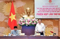 Phó Chủ tịch Thường trực Quốc hội Trần Thanh Mẫn phát biểu ý kiến tại phiên họp. (Ảnh: Cổng thông tin điện tử Quốc hội)