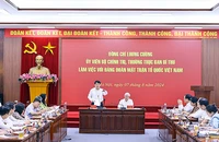 Toàn cảnh buổi làm việc. 