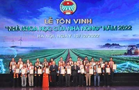 Các "Nhà khoa học của nhà nông" được vinh danh năm 2022.