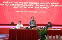 Phó Thủ tướng Trần Lưu Quang phát biểu tại buổi làm việc.