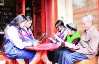 Thư viện làng cò Đông Xuyên là điểm đến yêu thích của người dân địa phương và các em học sinh.