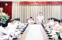 Ban Chỉ đạo xây dựng dự thảo Luật Thủ đô (sửa đổi) Thành ủy Hà Nội làm việc với Ban soạn thảo và Tổ biên tập xây dựng dự án Luật Thủ đô (sửa đổi).