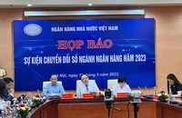 Quang cảnh họp báo.