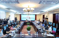 Toàn cảnh họp báo.