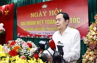 Chủ tịch Quốc hội Trần Thanh Mẫn phát biểu. Ảnh TTXVN.