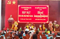 Tiết mục văn nghệ chào mừng.