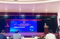 Ông Đặng Hải Dũng, Phó Cục trưởng Cục Đổi mới sáng tạo, Chuyển đổi xanh và Khuyến công, Bộ Công thương phát biểu tại Lễ phát động. (Ảnh: LÊ CHI)