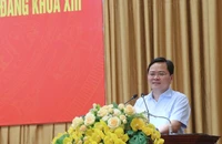 Đồng chí Nguyễn Anh Tuấn, Bí thư Tỉnh ủy Bắc Ninh phát biểu tại hội nghị.