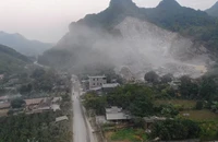 Mỏ đá Mèo Gù của Công ty TNHH Thắng Lợi để xảy ra nhiều hành vi vi phạm về khai thác khoáng sản.