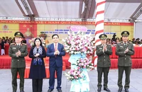 Lãnh đạo tỉnh Phú Thọ chúc mừng Đại hội khỏe Vì an ninh Tổ quốc.