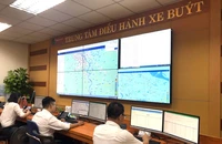 Trung tâm điều hành xe buýt của Tổng công ty vận tải Hà Nội.