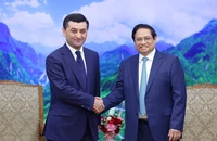 Thủ tướng Phạm Minh Chính tiếp Bộ trưởng Ngoại giao Uzbekistan Bakhtiyor Saidov.