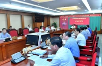 Quang cảnh Kỳ họp thứ 40 của Ủy ban Kiểm tra Trung ương Đảng. (Ảnh ĐĂNG KHOA)