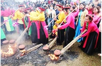 Ngày thơ Việt Nam 2024 do Hội Nhà văn Việt Nam tổ chức tại Hoàng thành Thăng Long. Ảnh tư liệu