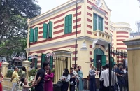 Biệt thự số 49 phố Trần Hưng Đạo-46 phố Hàng Bài đã cơ bản hoàn thành công tác trùng tu bên ngoài.