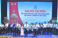Ban Chấp hành Hội Sinh viên Việt Nam tỉnh Quảng Ngãi khóa 3, nhiệm kỳ 2023-2028 ra mắt trước Đại hội.