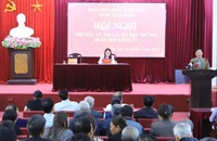 Quang cảnh buổi tiếp xúc cử tri tại tỉnh Thái Bình. (Ảnh Thế Duyệt)