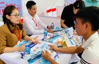 Hoạt động tư vấn tuyển dụng tại Phiên giao dịch việc làm.