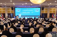 Toàn cảnh Chương trình giao lưu Hiệp hội hợp tác các thành phố du lịch Mekong-Lan Thương.
