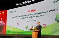 Ông Nguyễn Thanh Tùng, Ủy viên Ban Chấp hành Đảng bộ Khối Doanh nghiệp Trung ương, Bí thư Đảng ủy, Chủ tịch Hội đồng quản trị Vietcombank phát biểu khai mạc Hội nghị.