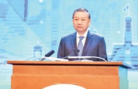 Tổng Bí thư Tô Lâm phát biểu tại phiên khai mạc Hội nghị thượng đỉnh Diễn đàn Đối tác vì Tăng trưởng xanh và Mục tiêu toàn cầu lần thứ tư. (Ảnh: TRẦN HẢI)