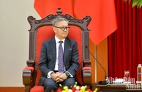 Đồng chí Thongsavanh Phomvihane, Bộ trưởng Ngoại giao Lào. (Ảnh: Đăng Khoa)