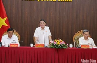 Phó Chủ tịch Quốc hội Nguyễn Đức Hải phát biểu tại buổi làm việc.