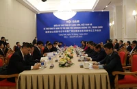 Toàn cảnh Hội đàm giữa lãnh đạo Tỉnh ủy Lạng Sơn với đoàn đại biểu Khu tự trị Choang Quảng Tây (Trung Quốc).