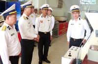Đoàn Quân chủng Hải quân kiểm tra mô hình huấn luyện tại Lữ đoàn 172, Vùng 3 Hải quân.