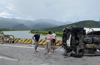 Hiện trường vụ tai nạn. (Ảnh: Công an cung cấp)