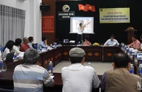 Quang cảnh buổi toạ đàm sáng 23/9. (Ảnh: ANH ĐÀO)