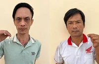Đối tượng Huỳnh Trường Giang và Nguyễn Văn Gao (Từ trái sáng phải)