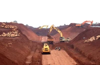 Thi công tại một dự án trọng điểm quốc gia trên địa bàn tỉnh Đồng Nai.