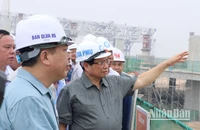 Thủ tướng Phạm Minh Chính thị sát tại tầng 4 nhà ga hành khách sân bay Long Thành.