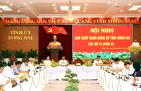Quang cảnh hội nghị Ban Chấp hành Đảng bộ tỉnh Đồng Nai lần thứ 18 (khóa XI).