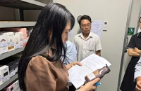Sở Y tế Đồng Nai kiểm tra Công ty cổ phần nhà máy y tế EBC Đồng Nai. (Ảnh: CTV)