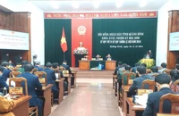 Quang cảnh kỳ họp cuối năm 2024 của Hội đồng nhân dân tỉnh Quảng Bình.