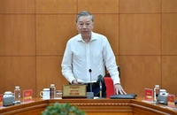 Tổng Bí thư Tô Lâm phát biểu tại cuộc họp. (Ảnh: ĐĂNG KHOA)