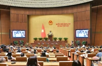Quang cảnh phiên họp của Quốc hội tại Kỳ họp thứ 6. (Ảnh: THỦY NGUYÊN)