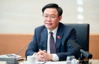 Chủ tịch Quốc hội Vương Đình Huệ phát biểu tại thảo luận Tổ 4. (Ảnh: DUY LINH)
