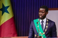 Tổng thống đắc cử của Senegal Bassirou Diomaye Faye phát biểu sau khi tuyên thệ nhậm chức, Dakar, Senegal, ngày 2/4/2024. (Ảnh: Reuters)