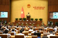 Quang cảnh phiên họp của Quốc hội, sáng 19/6/2024. (Ảnh: DUY LINH)