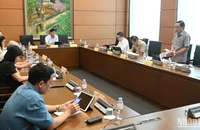 Quang cảnh phiên thảo luận tổ của Quốc hội, chiều 15/5/2025. (Ảnh: BÙI GIANG)