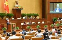 Quang cảnh phiên họp. (Ảnh: THỦY NGUYÊN)