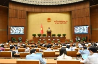 Quang cảnh phiên thảo luận của Quốc hội. (Ảnh: THỦY NGUYÊN)